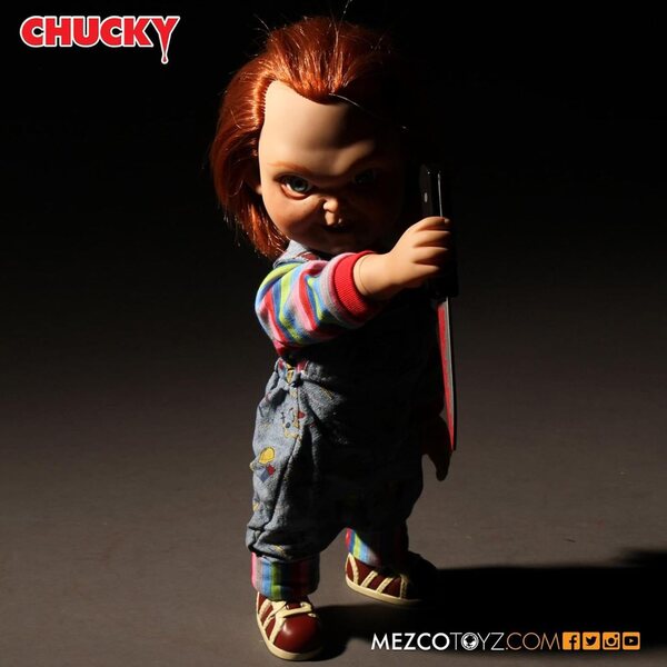 Chucky 37 cm Good Guy Puppe mit Geräuschen Original Child's Play von Mezco