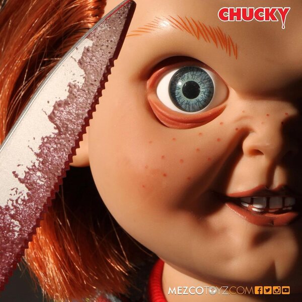 Chucky 37 cm Good Guy Puppe mit Geräuschen Original Child's Play von Mezco