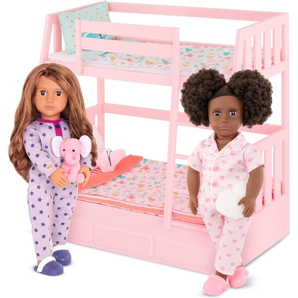 Our Generation Maria - Poupée 46 cm avec pyjama et éléphant en tissu pour enfant