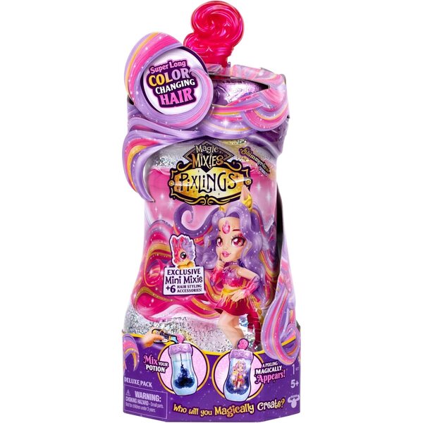 Magic Mixies Pixlings Deluxe Pippa The Firehorse con Pigling e Mini Mixie Flare