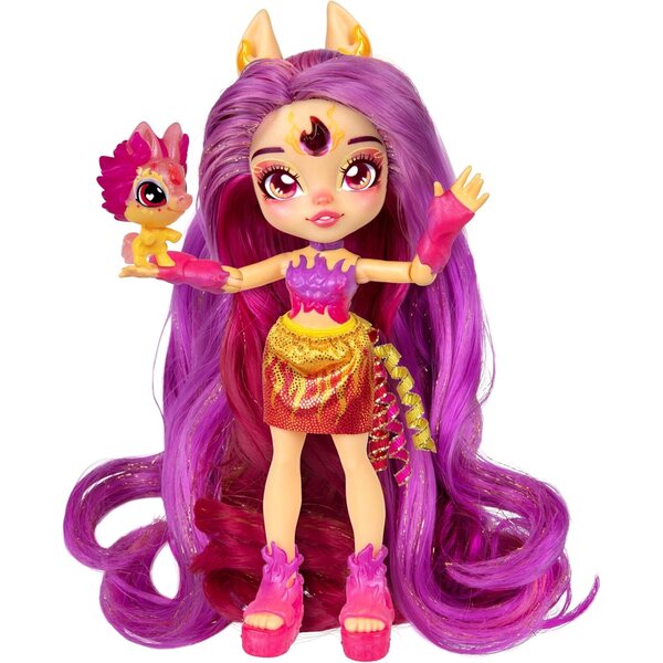 Magic Mixies Pixlings Deluxe Pippa The Firehorse con Pigling e Mini Mixie Flare
