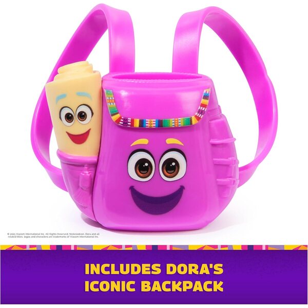 Dora Pupa Interattiva 30 cm con Suoni, 2 Lingue e Accessori per Bambini