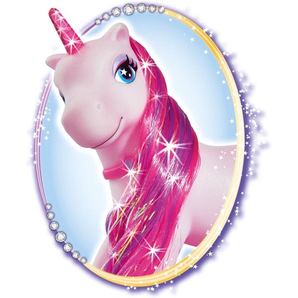 Steffi Liebespuppe zauberhaft als Fee mit abnehmbaren Flügeln und Einhorn 29cm