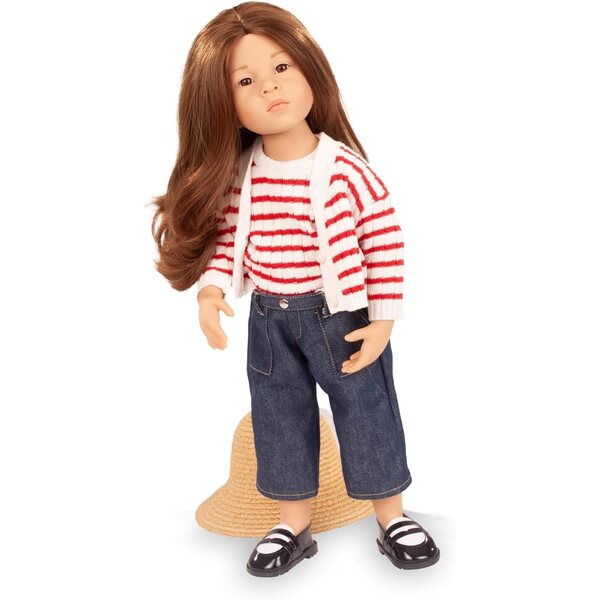 Götz Emilia Puppe 50 cm – Mehrgelenk-Stehpuppe inklusive Kleidung, Haare waschbar und beweglich