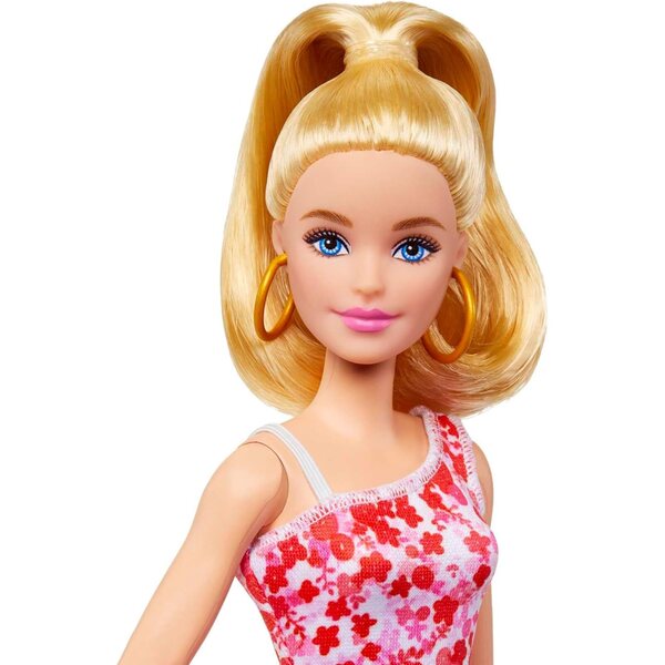 Barbie Fashionistas Nr. 205 mit hohem Pferd und Blumenkleid für Kinder