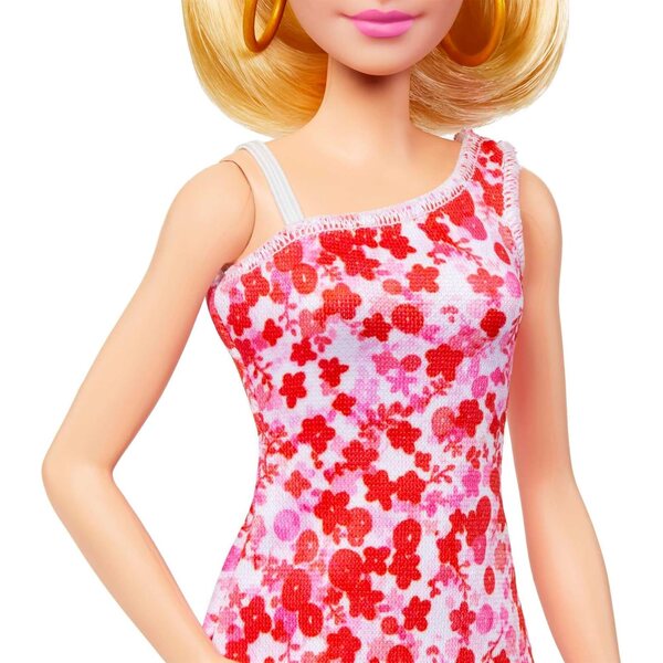 Barbie Fashionistas Nr. 205 mit hohem Pferd und Blumenkleid für Kinder
