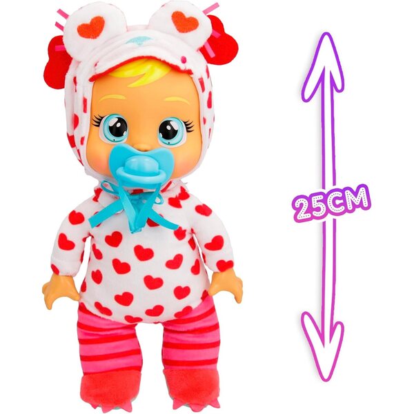 Cry Babies Tiny Cuddles Monster Momo, Puppe mit echten Tränen, weich und kuschelig