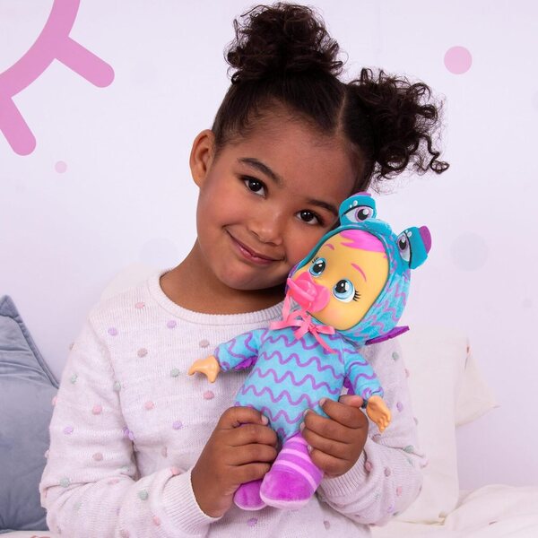 Cry Babies Tiny Cuddles Monster Momo, Puppe mit echten Tränen, weich und kuschelig