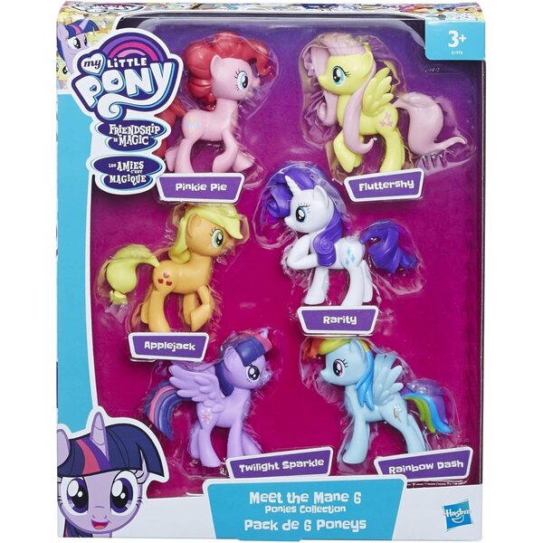 My Little Pony Mane Collection 6 – 6 3-Zoll-Ponys in ikonischen Posen