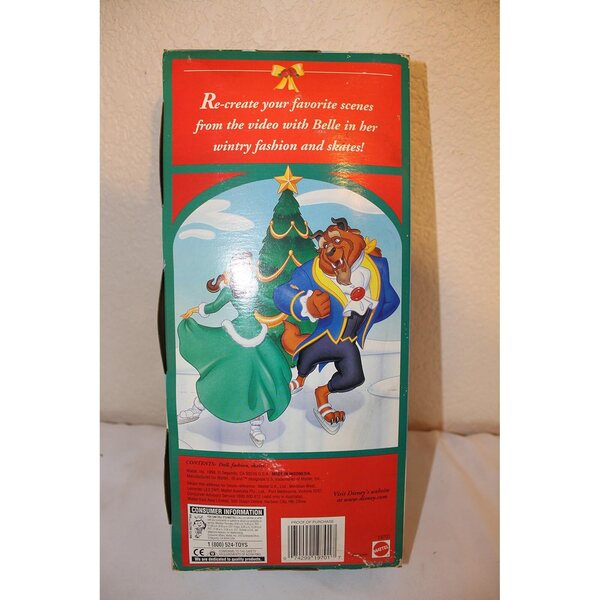 Disney Belle Doll Enchanted Christmas Mattel Walmart Exclusive Edition