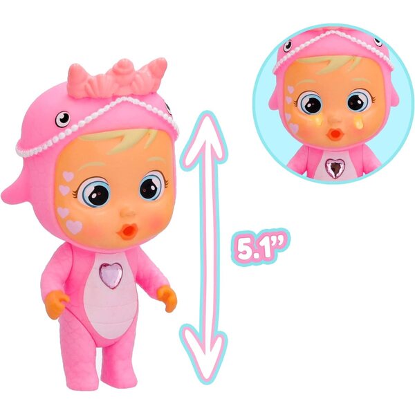 Cry Babies Magic Tears 904163 Mehrfarbige Dinosaurierpuppe mit Zubehör und Überraschung