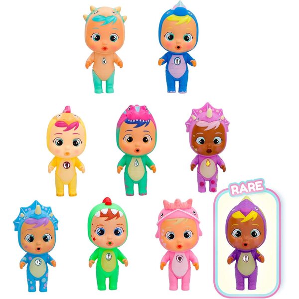 Cry Babies Magic Tears 904163 Mehrfarbige Dinosaurierpuppe mit Zubehör und Überraschung