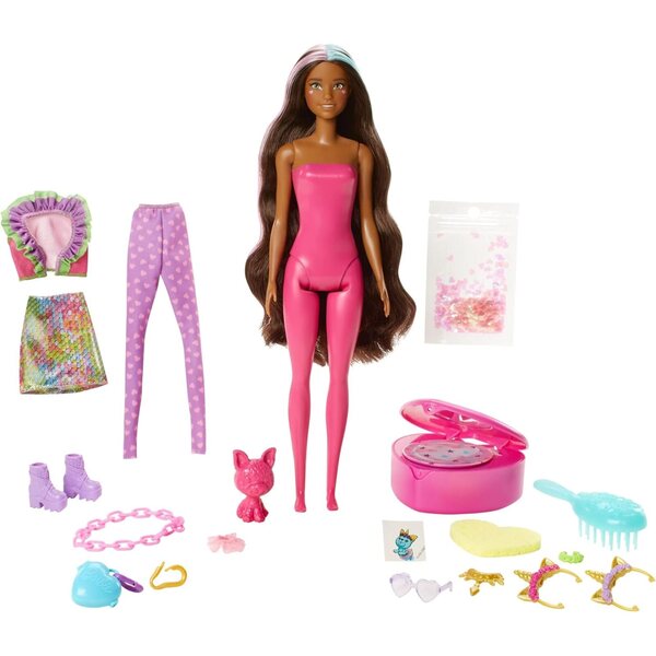 Barbie Color Reveal Fantasy Fashion Einhorn mit 25 Überraschungen und Zubehör