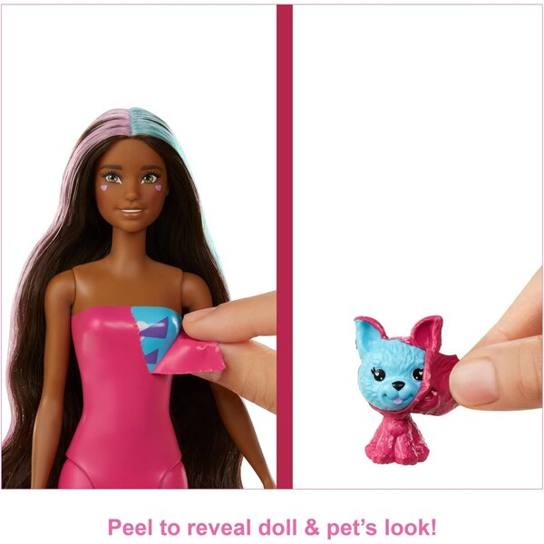Barbie Color Reveal Fantasy Fashion Einhorn mit 25 Überraschungen und Zubehör