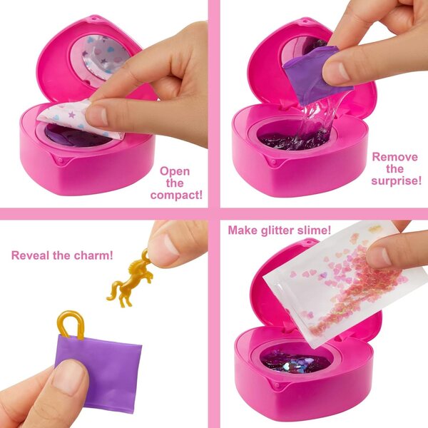 Barbie Color Reveal Fantasy Fashion Einhorn mit 25 Überraschungen und Zubehör