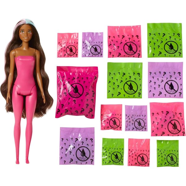 Barbie Color Reveal Fantasy Fashion Einhorn mit 25 Überraschungen und Zubehör