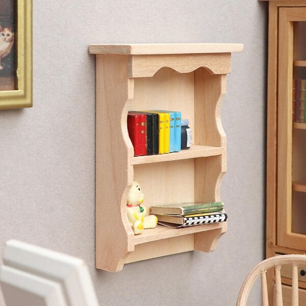 1:12 Puppenhaus-Miniatur-Bücherregal aus Holz – realistische und langlebige Dekoration