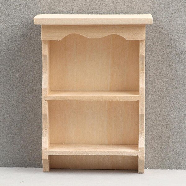 1:12 Puppenhaus-Miniatur-Bücherregal aus Holz – realistische und langlebige Dekoration