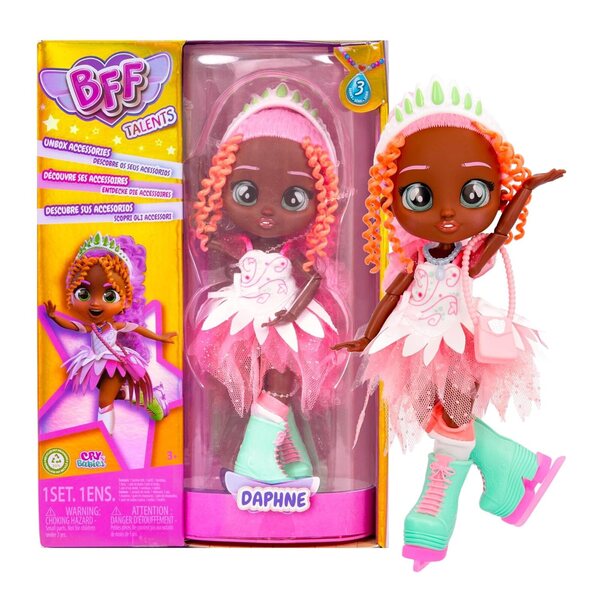 BFF BY CRY BABIES S3 Daphne – Modepuppe mit 9 Accessoires und 15 cm langen Haaren