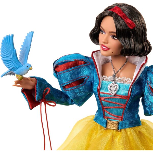 Mattel Disney Princess Schneewittchen Sammelpuppe im Kleid aus dem Live-Film