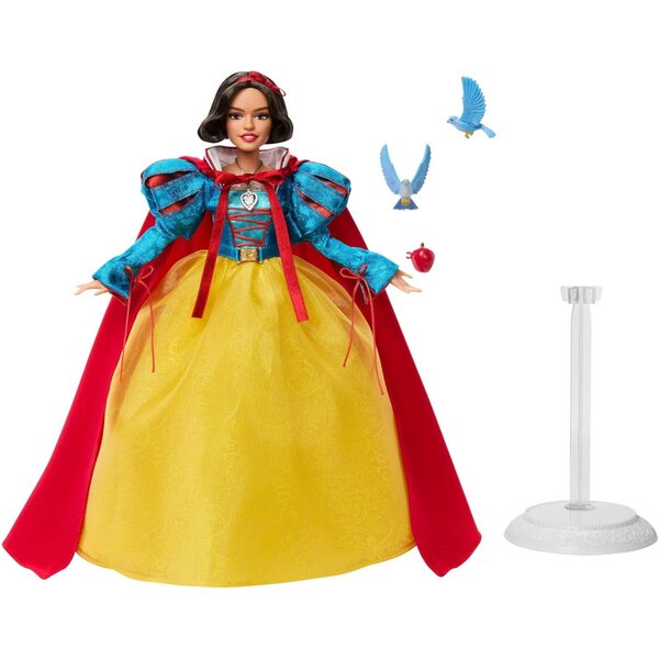 Mattel Disney Princess Schneewittchen Sammelpuppe im Kleid aus dem Live-Film