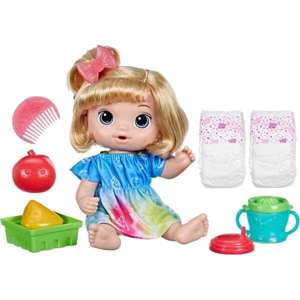 Baby Alive Fruity SIPS Apple BLDH – Interaktive Puppe mit Apfelsaft