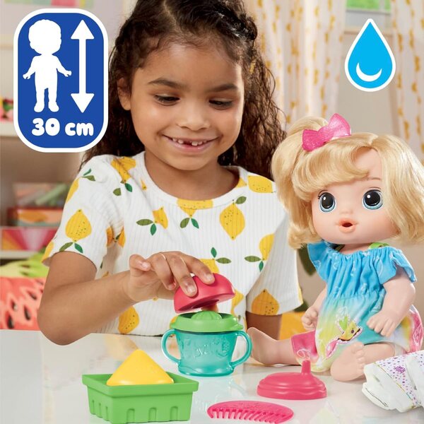 Baby Alive Fruity SIPS Apple BLDH – Interaktive Puppe mit Apfelsaft