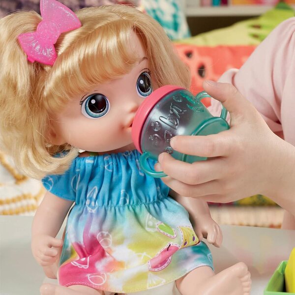 Baby Alive Fruity SIPS Apple BLDH – Interaktive Puppe mit Apfelsaft