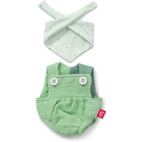 Miniland Forest Jungen-Kleidungsset für 21-cm-Puppen – Overall und Schal-Set
