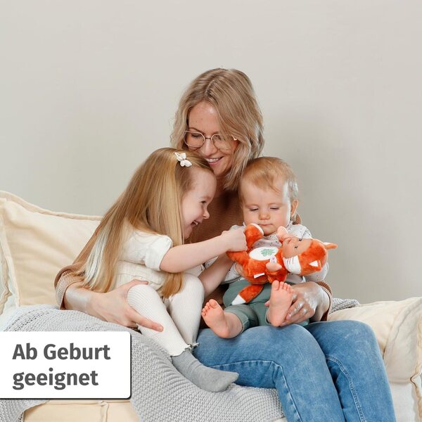 BABY Born Puppe Fuchs 26 cm weich mit Fingertaschen, perfekt für Neugeborene