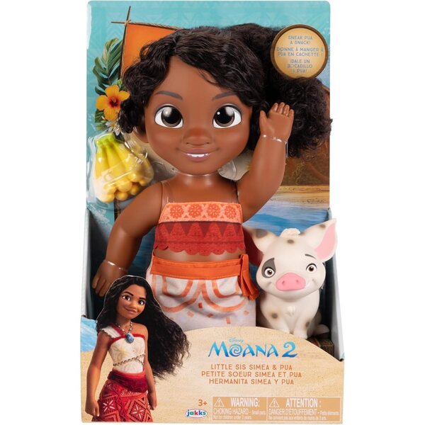 Vaiana 2 Simea con Pua e Accessori Gioco Ufficiale Disney 27 cm per Bambini