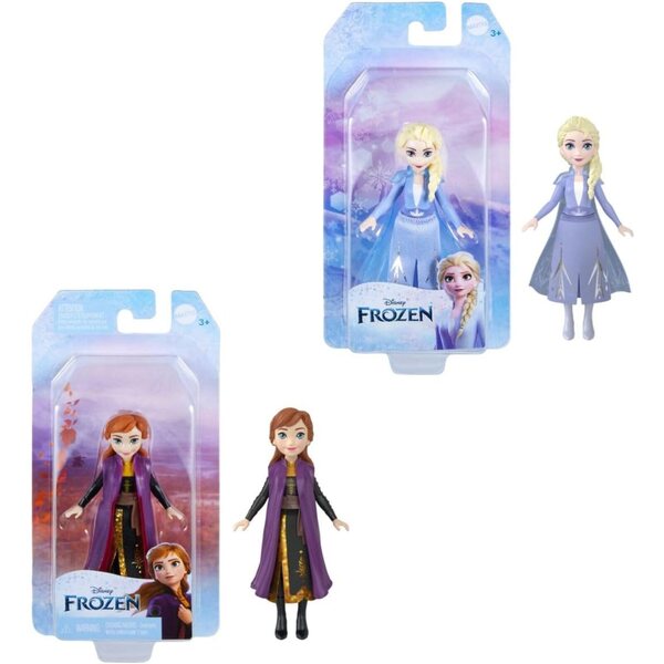 9 cm große Frozen Princess mit 5 Gelenkpunkten und Stoffkleid