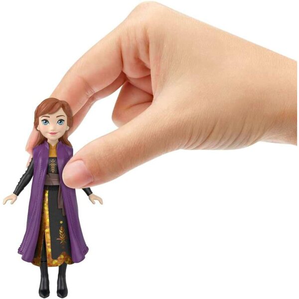 9 cm große Frozen Princess mit 5 Gelenkpunkten und Stoffkleid