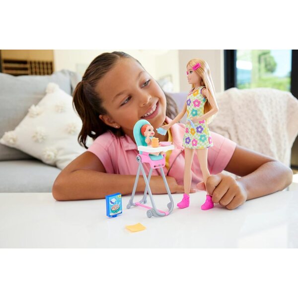Barbie Skipper Babysitter-Set mit Farbwechseleffekt und komplettem Zubehör