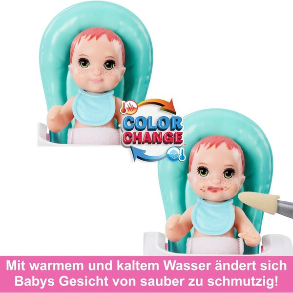 Barbie Skipper Babysitter-Set mit Farbwechseleffekt und komplettem Zubehör