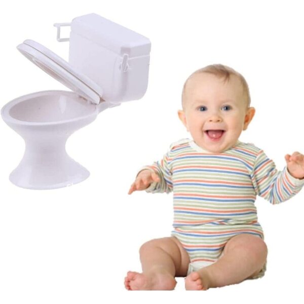 Set 5 toilette bagno vintage in miniatura per casa delle bambole, accessori decorativi