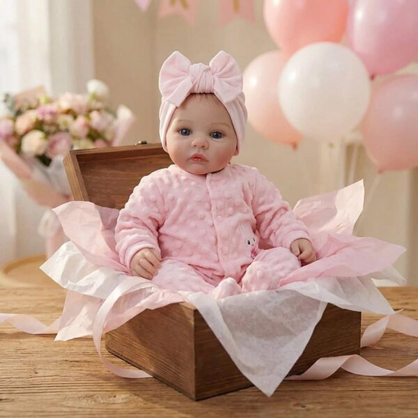 Lonian Reborn Baby 45 cm bambola realistica neonata con arti in vinile siliconico