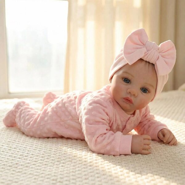 Lonian Reborn Baby 45 cm bambola realistica neonata con arti in vinile siliconico