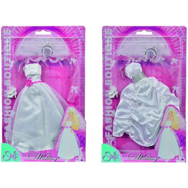 Abito da Sposa Steffi Love per Bambole 29cm - Vestito Bianco Elegante per Bambini
