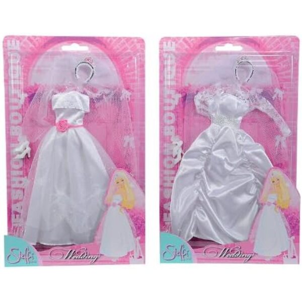 Abito da Sposa Steffi Love per Bambole 29cm - Vestito Bianco Elegante per Bambini