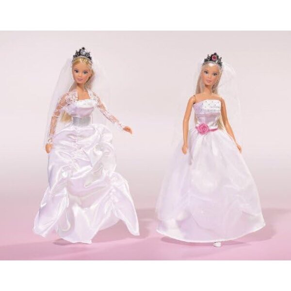 Abito da Sposa Steffi Love per Bambole 29cm - Vestito Bianco Elegante per Bambini