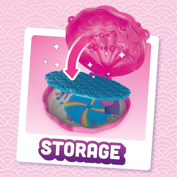 KOOKYLOOS Mermaids Coral – Meerjungfrauenpuppe mit Schwanz, Muscheltasche und Zubehör