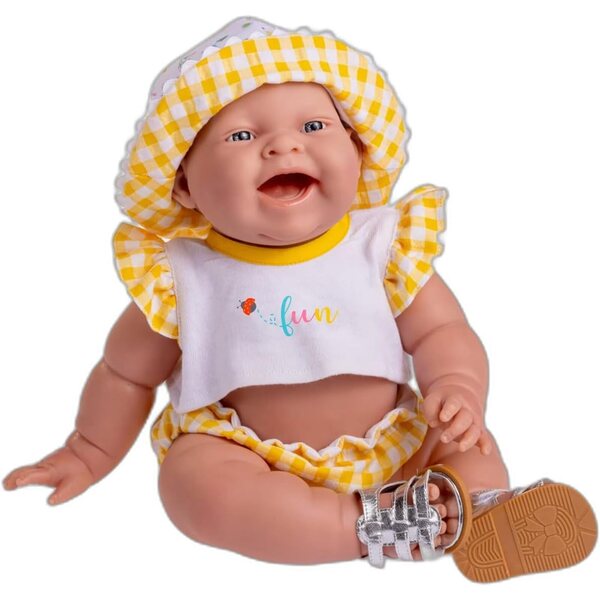 JC Toys Lola Lemon Twist Poupée 36 cm weiches Vinyl Mädchen 2+ Jahre Vichy
