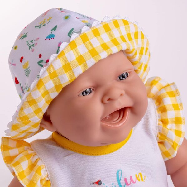 JC Toys Lola Lemon Twist Poupée 36 cm weiches Vinyl Mädchen 2+ Jahre Vichy