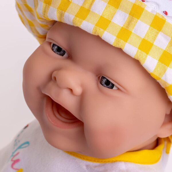 JC Toys Lola Lemon Twist Poupée 36 cm weiches Vinyl Mädchen 2+ Jahre Vichy