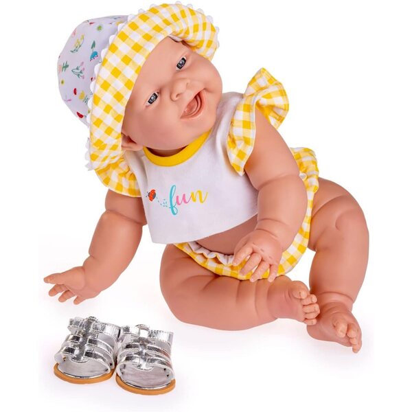 JC Toys Lola Lemon Twist Poupée 36 cm weiches Vinyl Mädchen 2+ Jahre Vichy