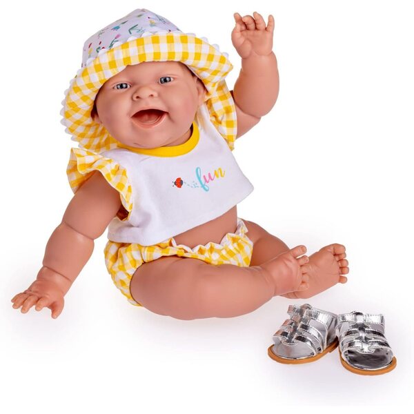 JC Toys Lola Lemon Twist Poupée 36 cm weiches Vinyl Mädchen 2+ Jahre Vichy