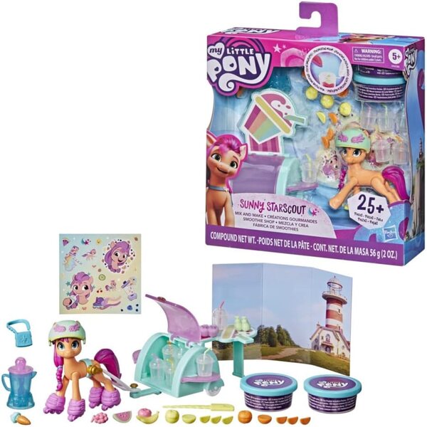My Little Pony Sunny Starscout mit Smoothie-Set und Zubehör – Abenteuerspiele