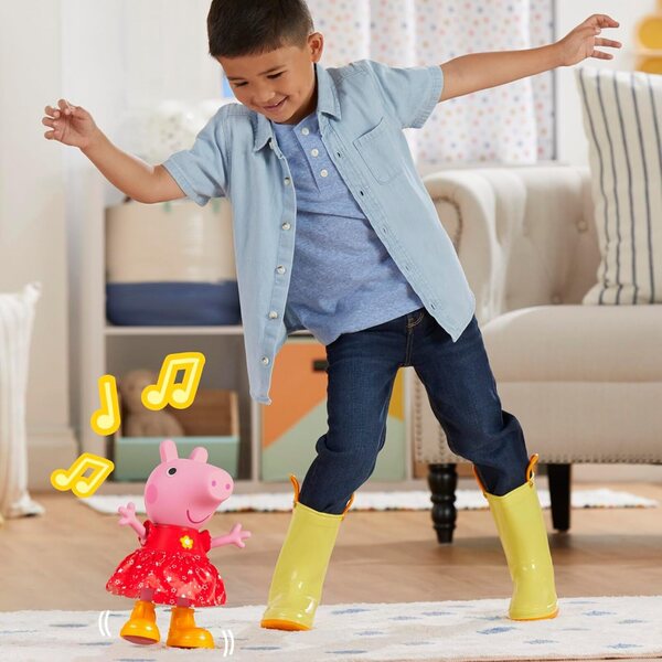 Peppa Pig Bambola Interattiva Peppas pozzanghere di fango-Party con Suoni e Musica