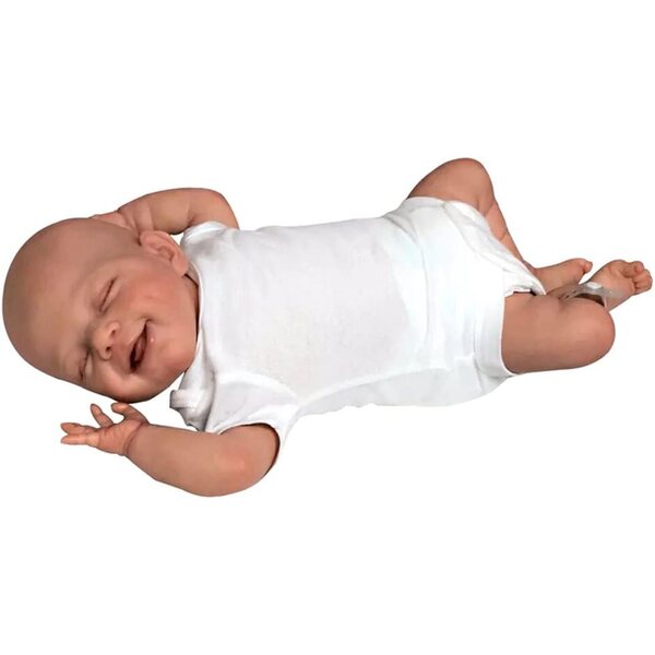 Pupa Reborn in Silicone 48 cm con Abiti e Accessori, Bambola Realistica da Bagno